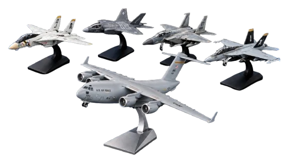 The Air Command — C-17, F-15, F-35, F/A-18 and F-14 AeroLegends model aircraft