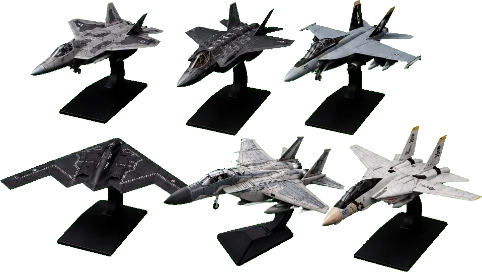 American Fleet — F-22, F-35, F/A-18, B-2, F-15 and F-14 AeroLegends model aircraft