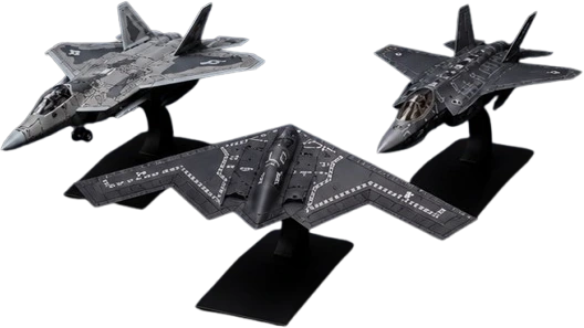 B-2, F-22 and F-35 AeroLegends stealth aircraft bundle